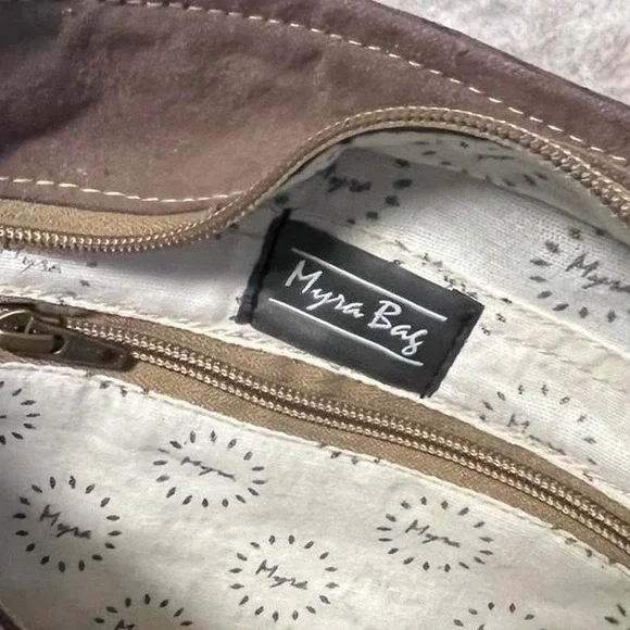 Myra Bag Crossbody Purse Cowhide & Canvas Boho Western‎ Style - Picture 6 of 6